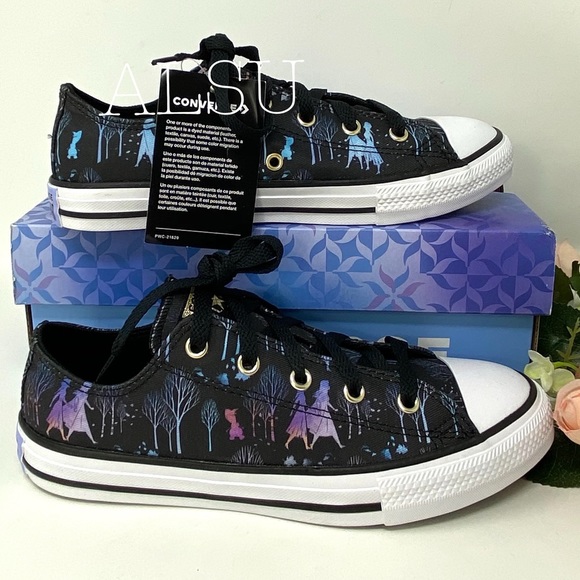 Converse Disney Frozen Ctas Low Black Multi Kid